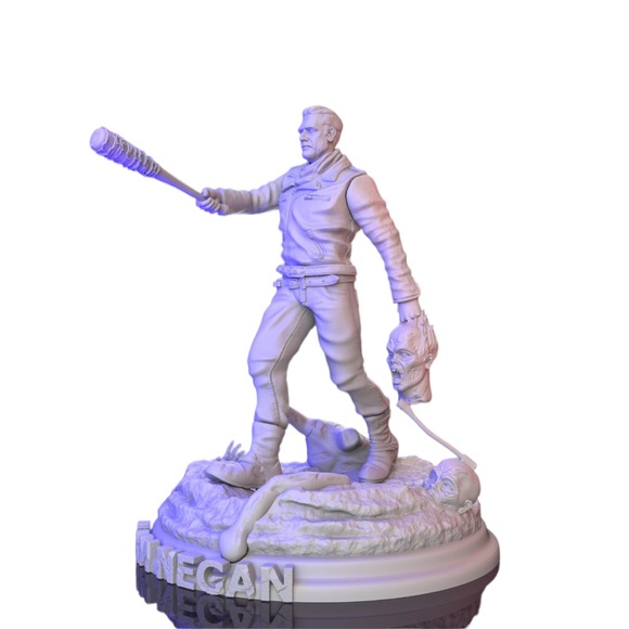 The Walking Dead Negan 3D Printed Model Unpainted Unassembled GK 1:8 Scale - Picture 7 of 7